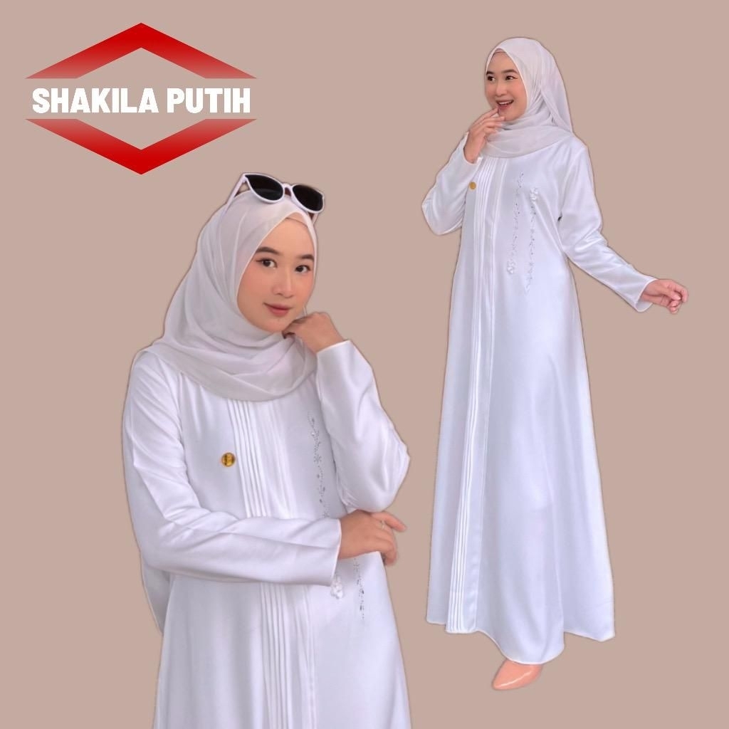 gamis putih SHAKILA DRESS