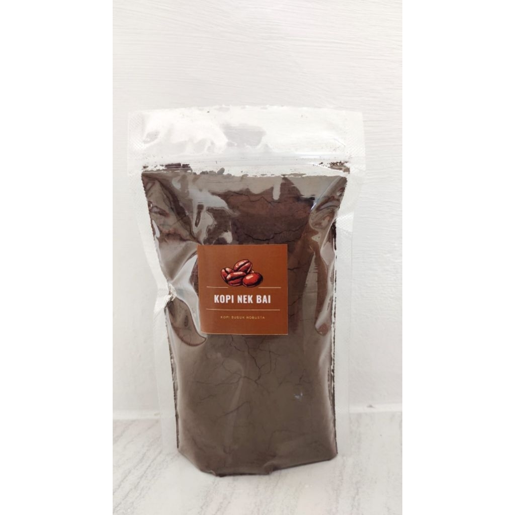 

Kopi Nek Bai | Kopi Bubuk Robusta Lahat Asli 1000 gram/1kg