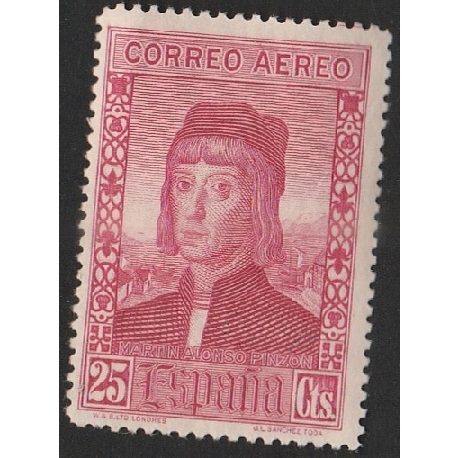 

A 12664 SATU BUAH PRANGKO SPANYOL NOMINAL 25 CTS TEMA MARTIN ALONSO PINZON DENGAN KONDISI BELUM ADA CAP