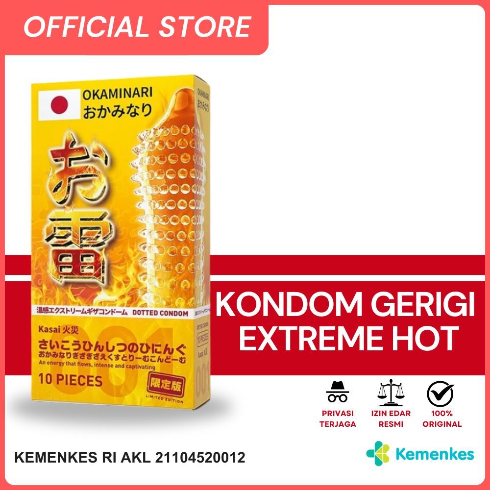 Kondom Okaminari Gerigi Xtreme Hot Kasai - Premium Condom