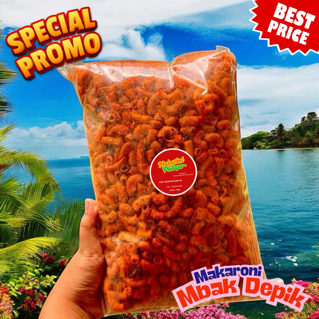 

Makaroni Pedas 250gr – Jajanan Terenak Harga Termurah Surabaya