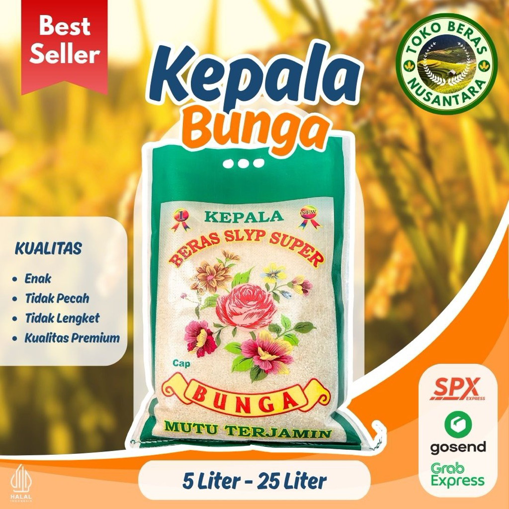 

Beras Bunga – Nasi Pulen Spesial Berat 5 liter/ 5kg/10kg/20kg