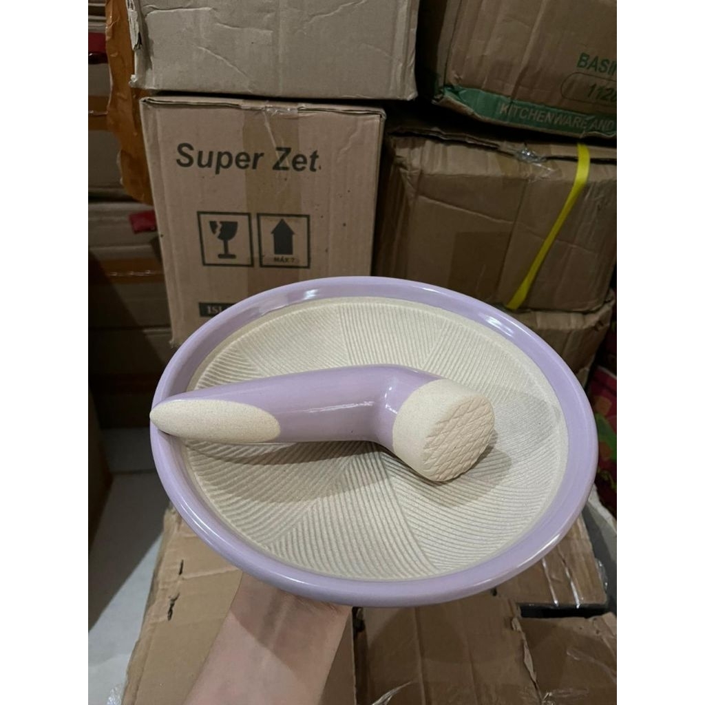 cobek keramik ulekan sambal estetik