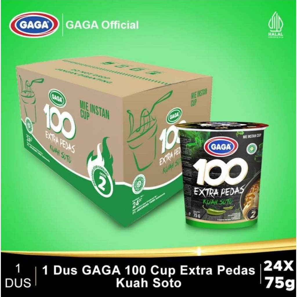 

TERMURAH GAGA 100 Mie Cup Extra Pedas Kuah Soto 1 DUS (24 pcs)