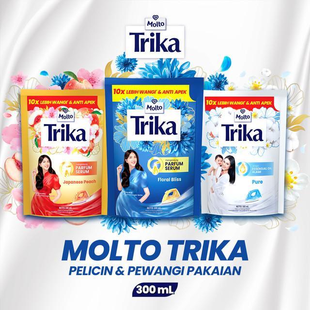 MOLTO TRIKA PELICIN DAN PEWANGI PAKAIAN PURE 300 ML / Molto Trika Pelicin Pakaian
