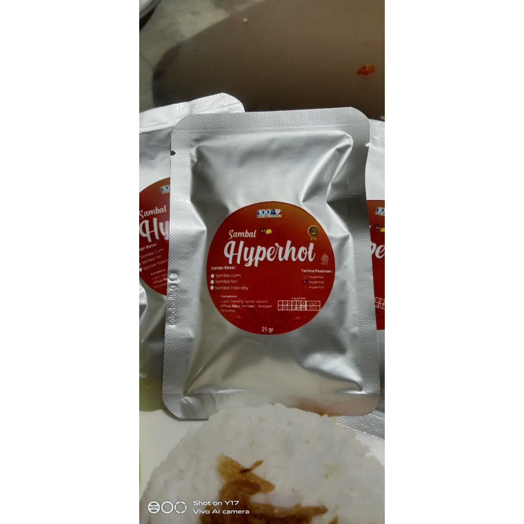 

Hyperhot sambal cumi saset 25 gram