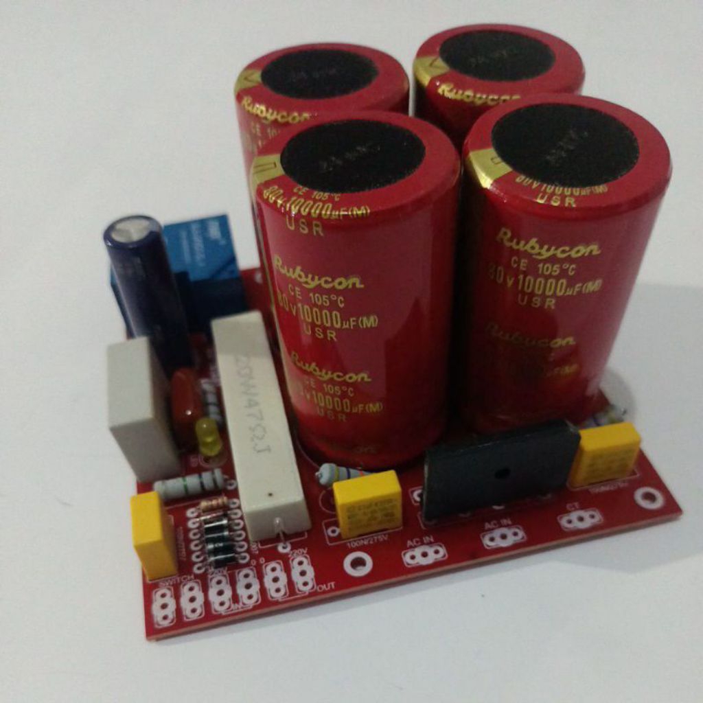 kit  PSU 4 elco + elco rubycon 80v 10000uF