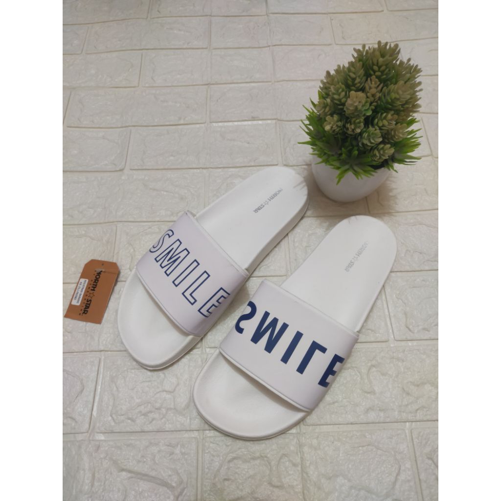 SANDAL SLIDE SPORT KOREA NORTH STARS ORI BATA/SANDALCOWOK/CEWEK/SANDALKEREN