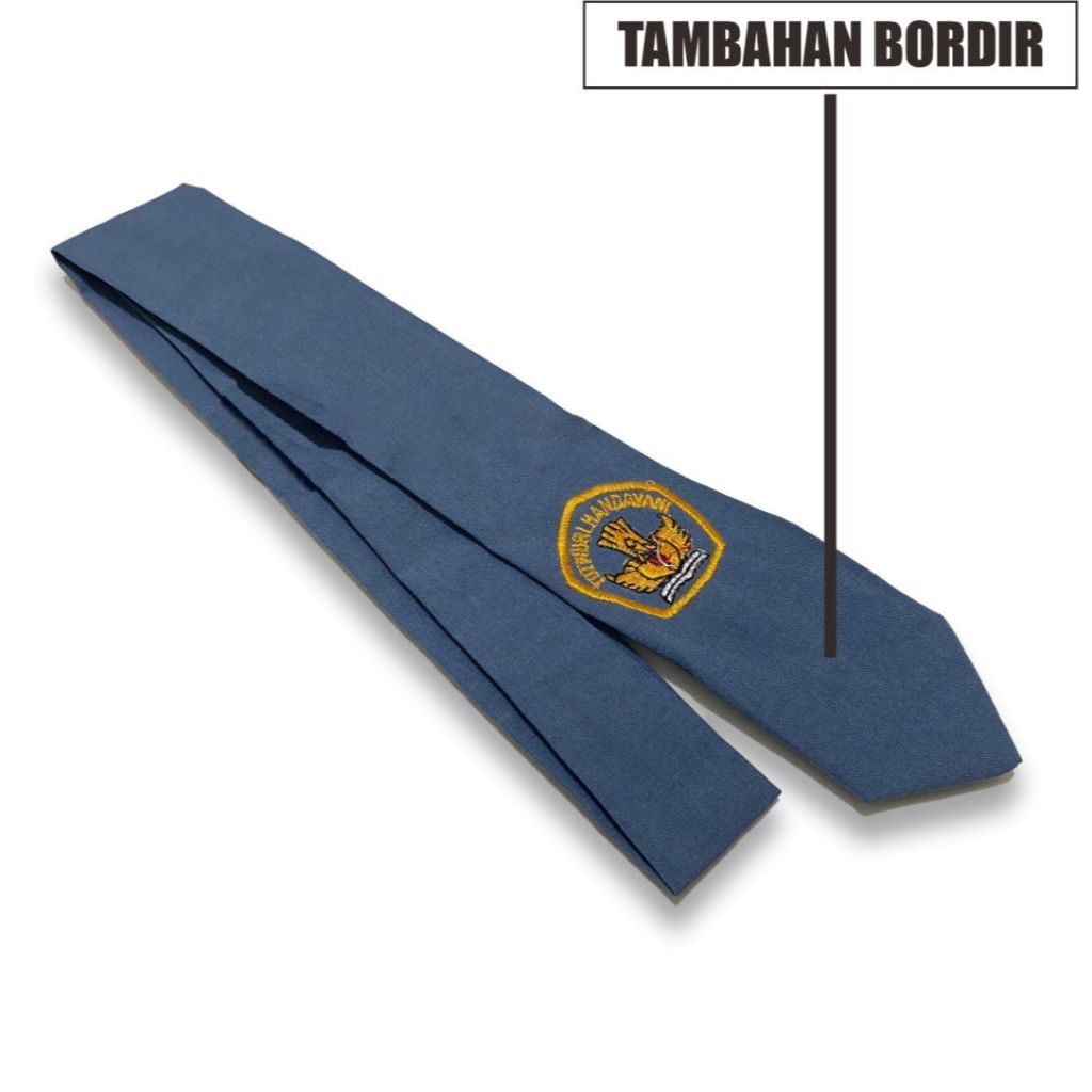 DASI SEKOLAH CUSTOM NAMA SEKOLAH BORDIR DASI SD SMP SMA