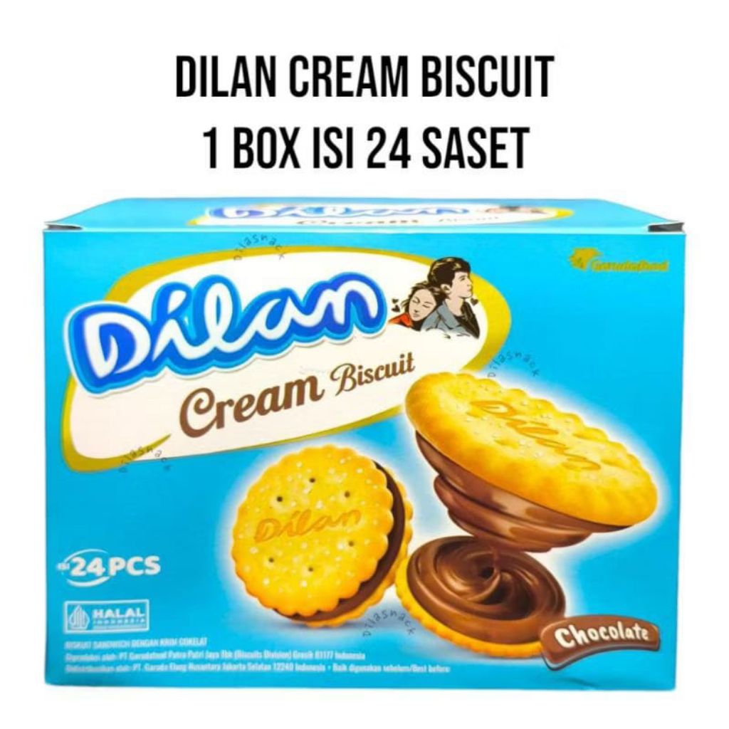 

Dilan Cream 1 Box isi 24 Sachet | Snack Dilan Cream| Dilan Cream