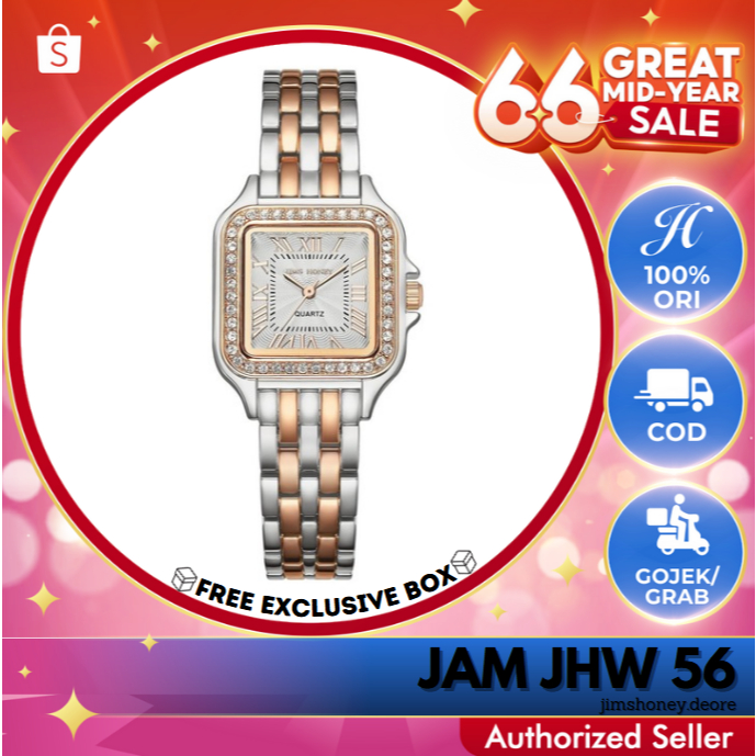 Jims Honey JHW 56 Jam Tangan Dial Analog Kecil Wanita Cewek Elegan Jimshoney JH Free Exclusive Box