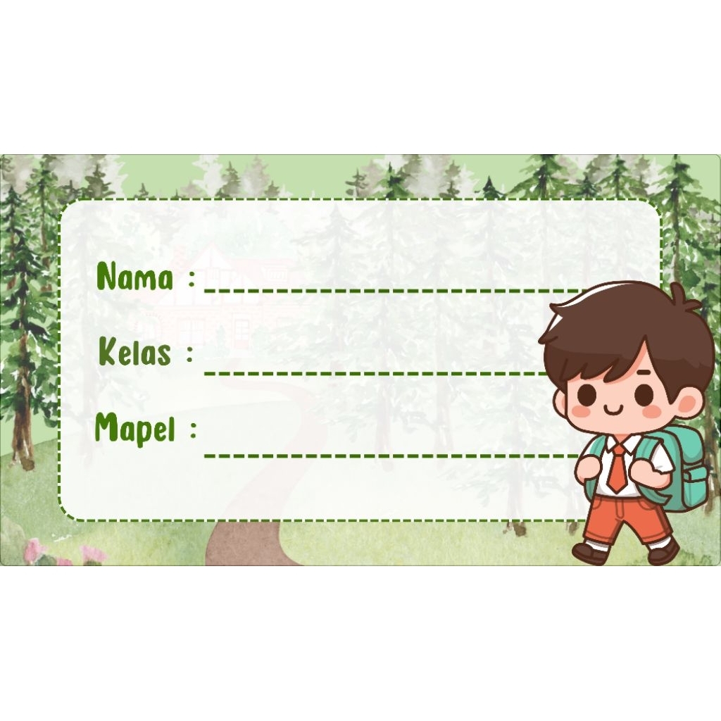 

STIKER LABEL BUKU ANAK GEMES isi 20pcs