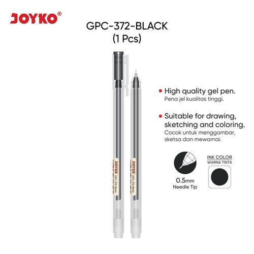 

Gel Pen Pulpen Pena Joyko GPC-372-Black Hitam (1 kotak isi 12 pcs)