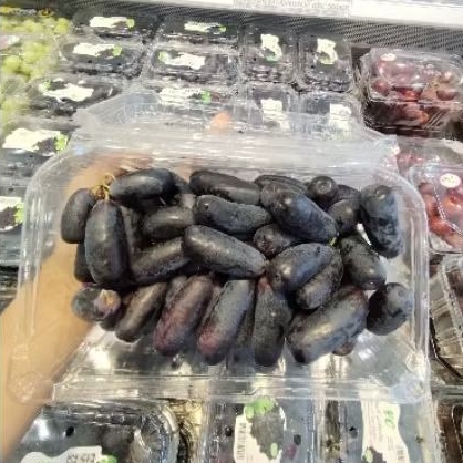 

Buah anggur moon drop super sweet anggur hitam manis 500 gram
