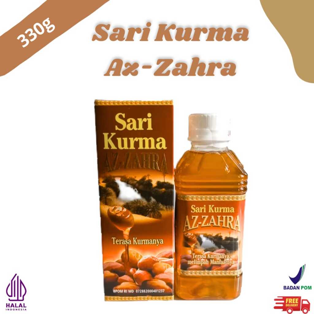 

Sari Kurma Az Zahra 330gr | Sari kurma Az-Zahra Reguler 330 gr