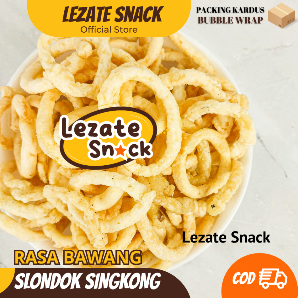 

Slondok Bawang Jogja 1KG Kiloan Murah Renyah Enak / Slondok SIngkong Khas Magelang Lanting Kebumen Rasa Bawang Pedas Manis SEDAP SNACK