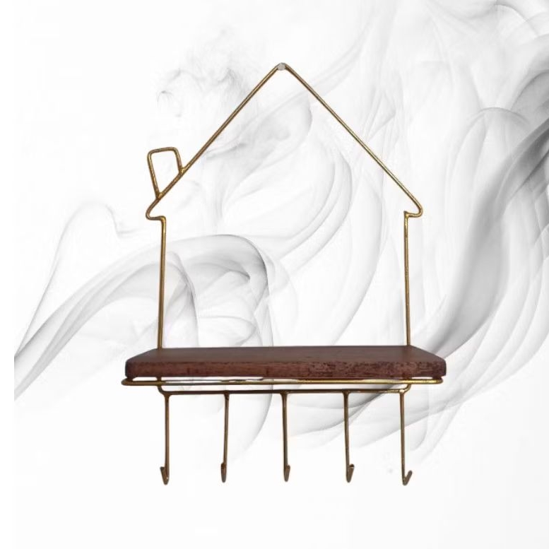 Rak Besi Gantungan Kunci Rak Dinding Rak Serbaguna Minimalis Aesthetic