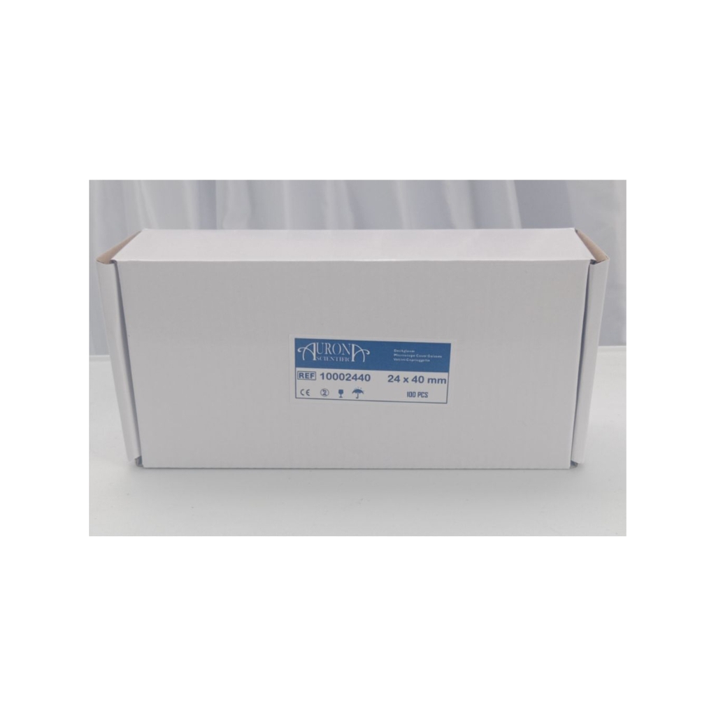 Microcope Cover Glass 24x40 mm. Aurona 1000 pcs/Box.