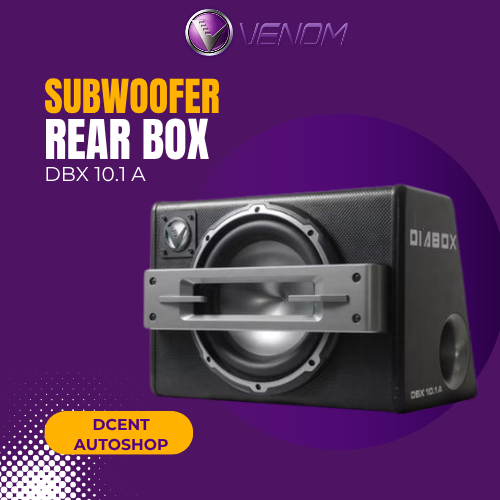 Venom Subwoofer Aktif Series DBX 10.1 - Rear Box Subwoofer Basstube Aktif - 10 Inch - Plug and Play 