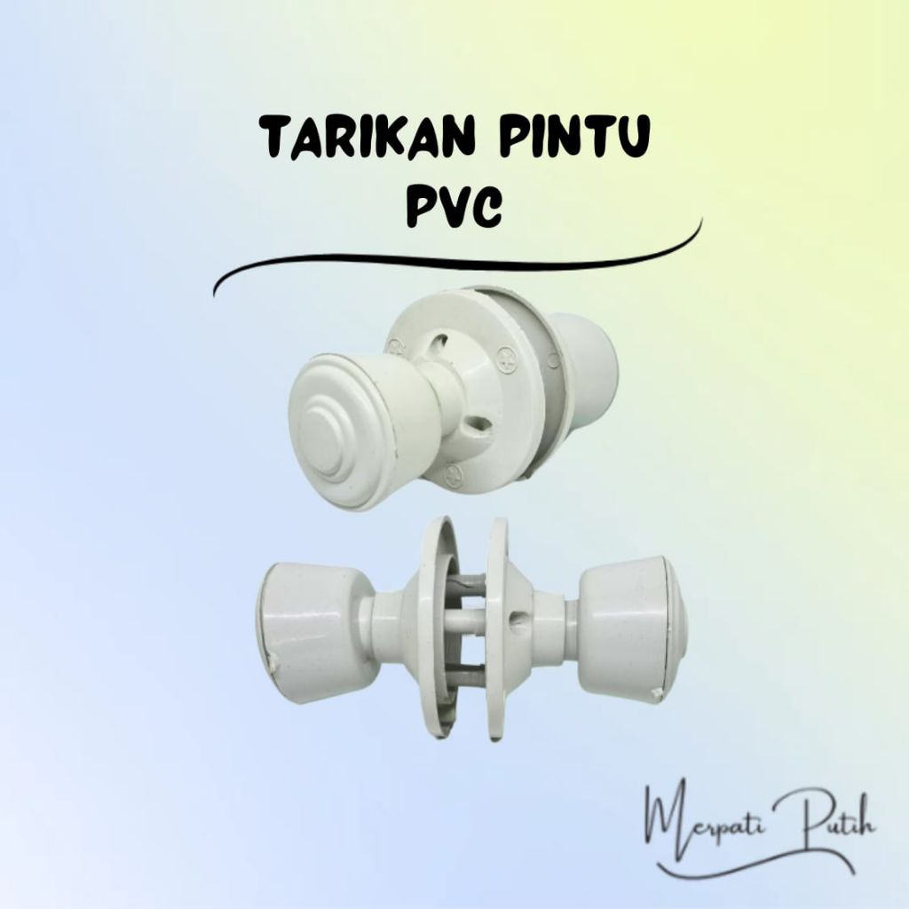 Tarikan Pintu Kamar Mandi PVC Putih
