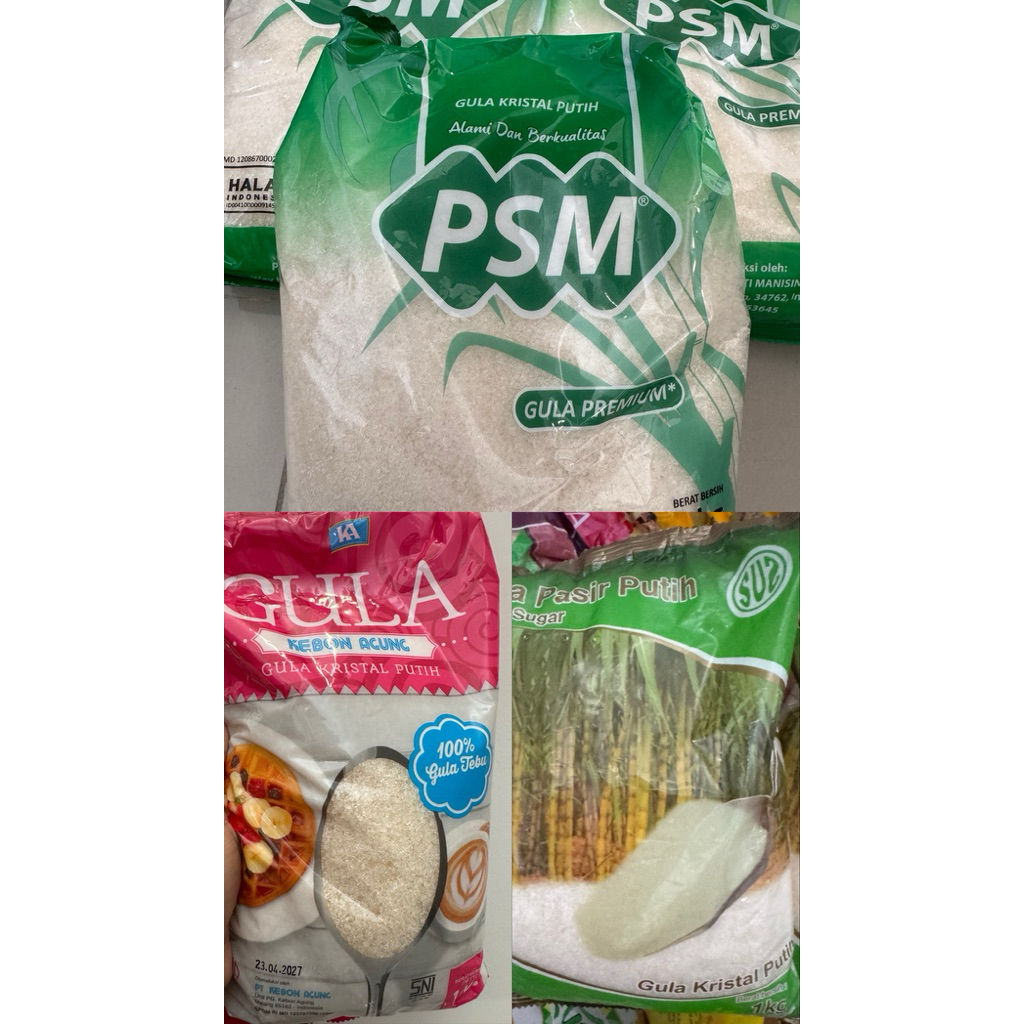 

GULA PASIR PSM, KEBON AGUNG, SUS KRISTAL kemasan 1kg