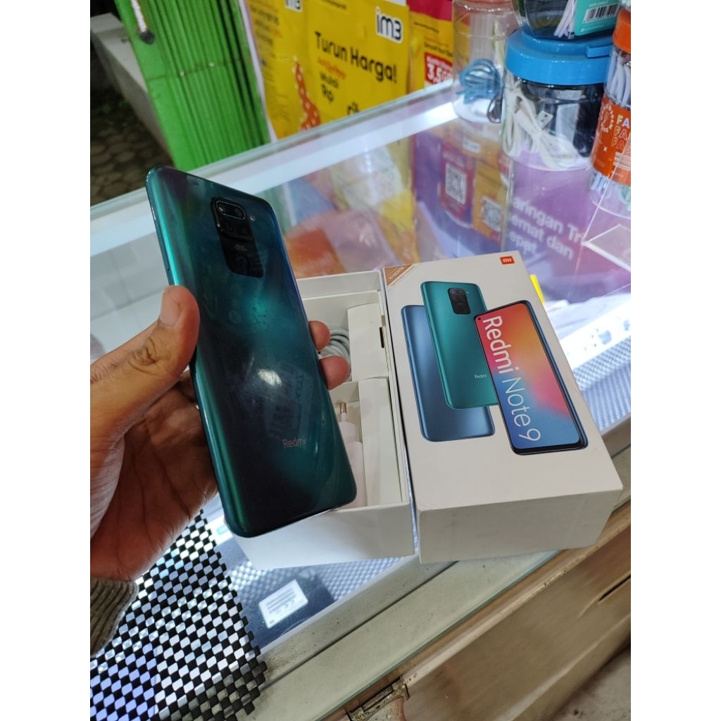 XIAOMI REDMI NOTE 9 6/128GB BEKAS FULLSET