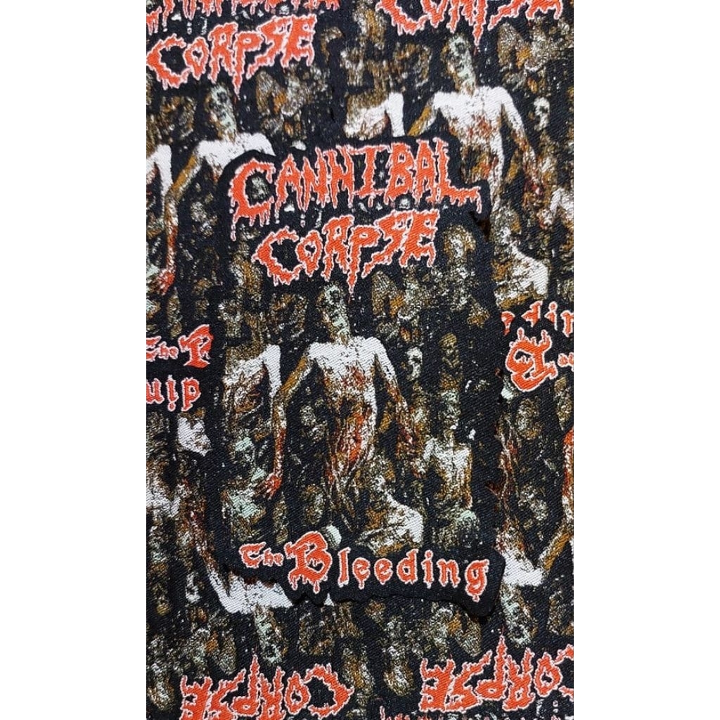 Glued Woven Shaped Patch Cannibal Corpse - The Bleeding