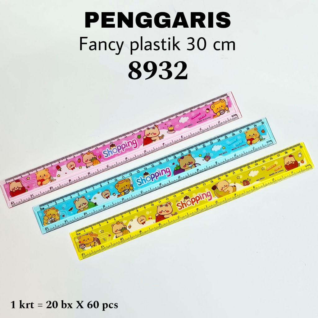 

SOS Penggaris Fancy 30cm Lebar Warna Sticker (minimal 4pc)/ Penggaris Lebar / Ruler