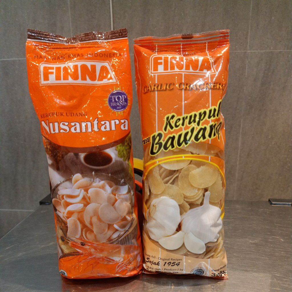 

finna kerupuk udang dan bawang