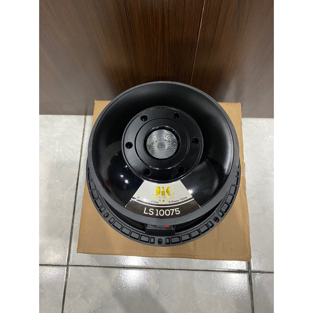 Speaker JIC 10” 10inch 10in LS10075 premium series LS 10075 low mid original 10 inch speaker kompone