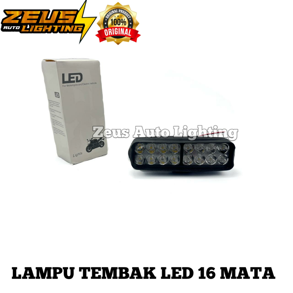 Lampu Tembak Sorot Cree 16 Mata Lampu Tembak LED 16 Titik Mobil Motor