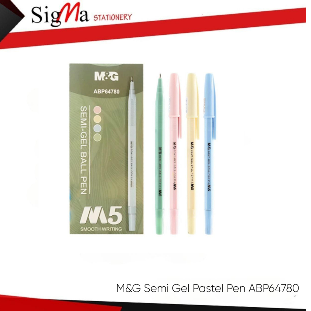 

[ LUSIN ] M&G Pen Gel Pastel Color Black Ink / Pulpen Warna Pastel Tinta Hitam ABP64780