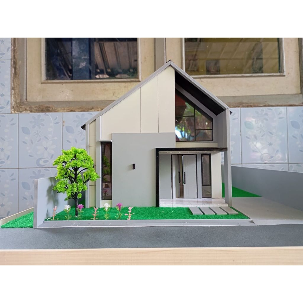 Maket rumah minimalis 1 lantai