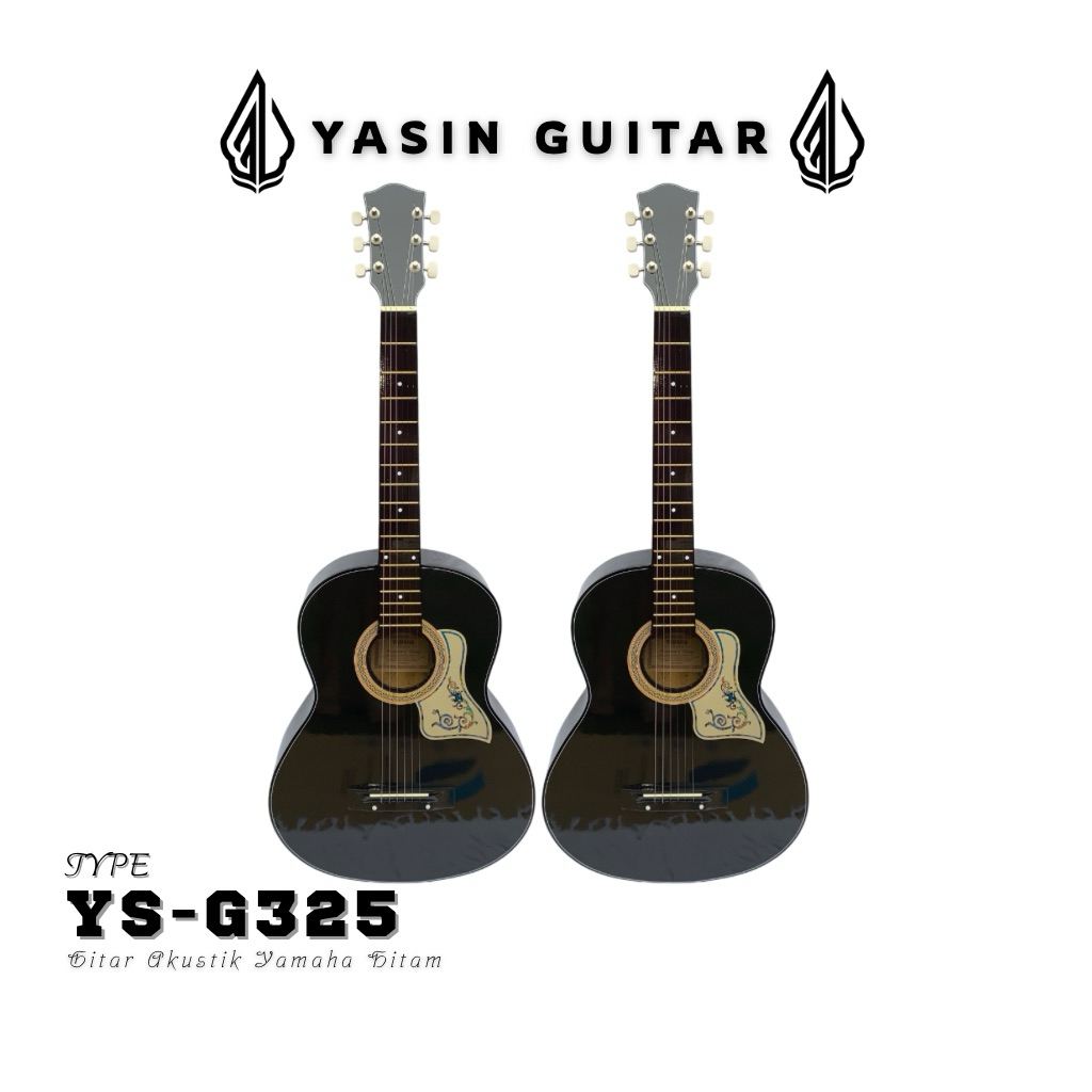 Gitar Akustik Yamaha YG-G325 Gitar Elegan Buat Pemula, Warna Hitam Glossy, COD