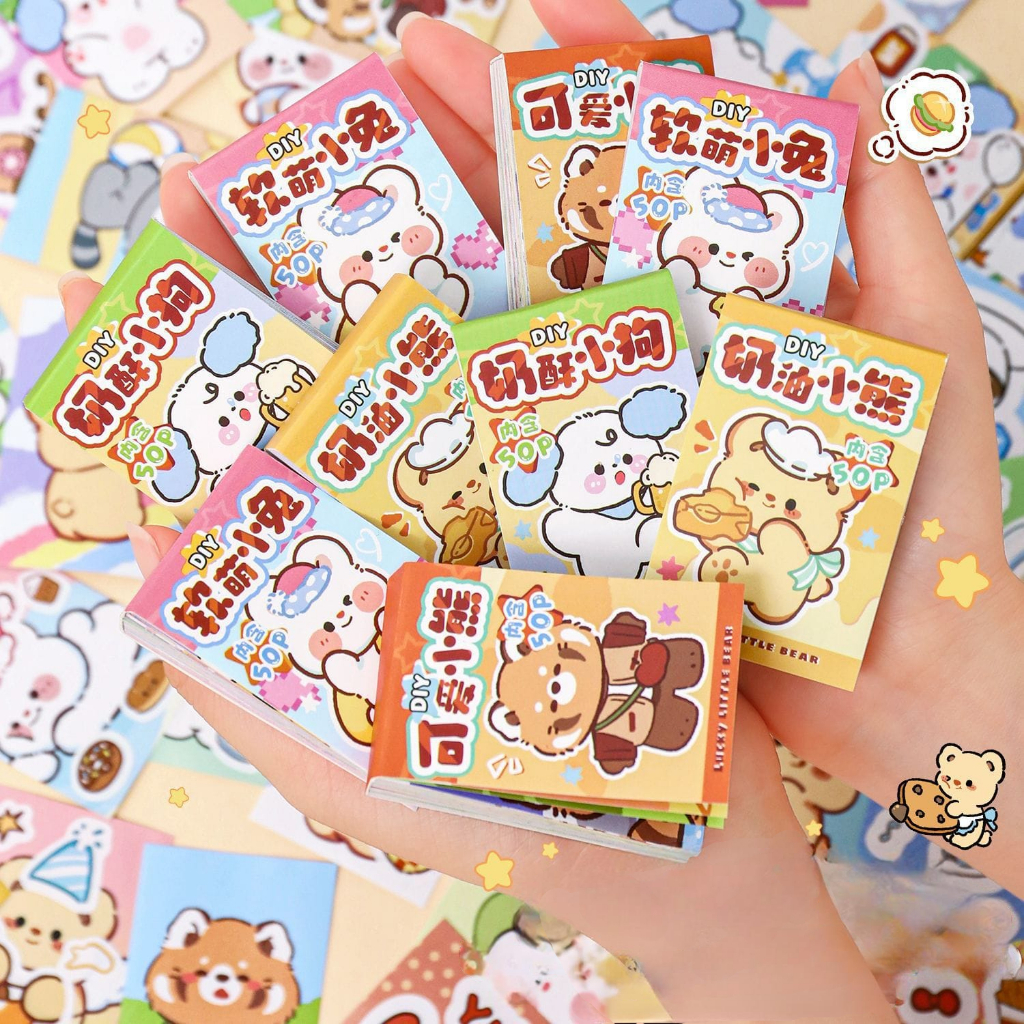

batamall - BUKU STICKER PREMIUM SET ISI 50LEMBAR KARAKTER BEAR PUPPY #ST169 STICKER DIY ANAK MAINAN TEMPEL ANAK ASAH KREATIF DIY JURNAL PHOTOBOOM