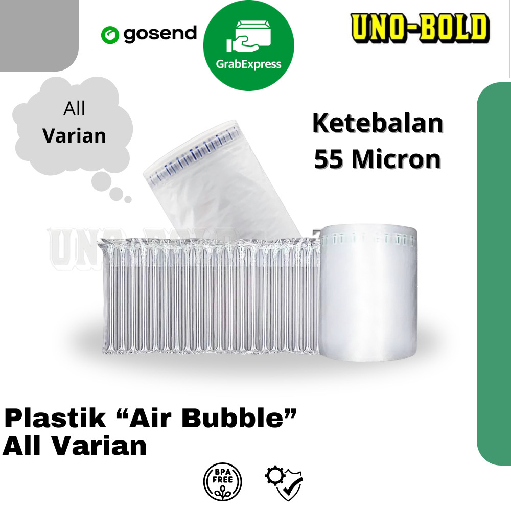 

INFLATABLE AIR BUBBLE CUSHION Wrap Fo-Air / Bubble Wrap Angin Tebal Roll / Poly Air Bubble BERBAGAI UKURAN