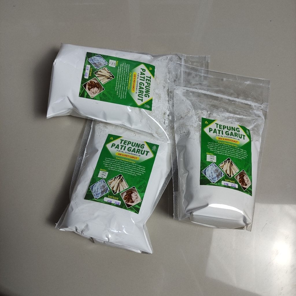 

Forcysn Tepung Garut 500G / Tepung Pati Garut / Tepung Garut / Pati Garut / Jengkirut / Irut Cara