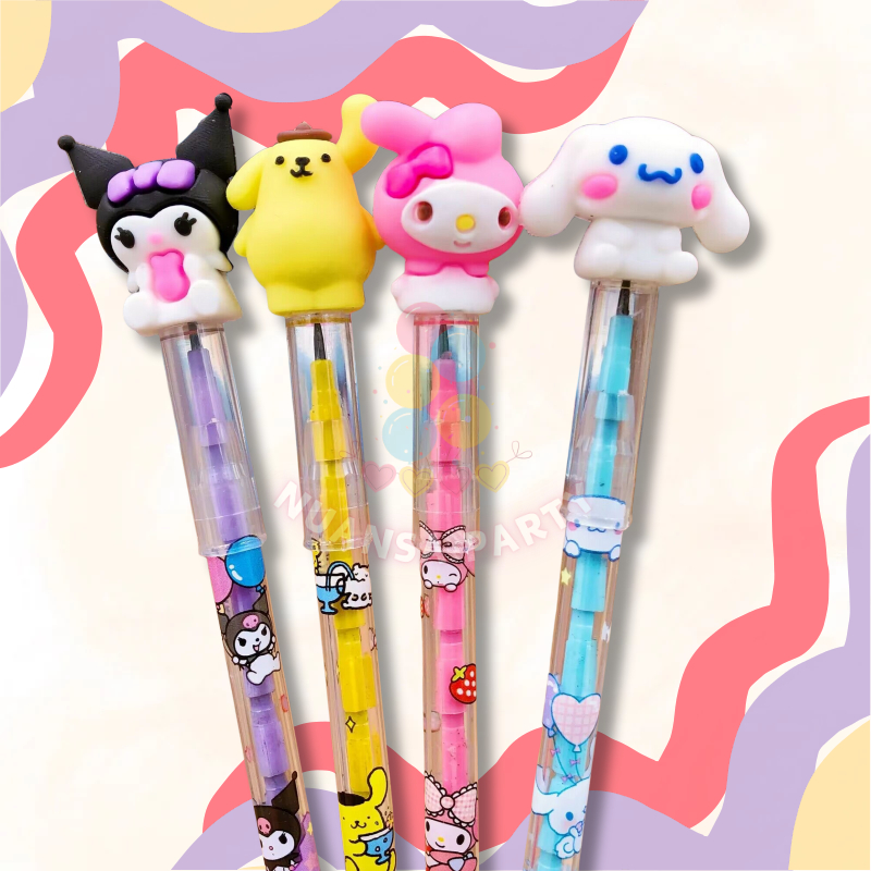 

NP • Pensil Susun Peluru 2B Motif Sanrio Melody Kuromi Alat Tulis Sekolah