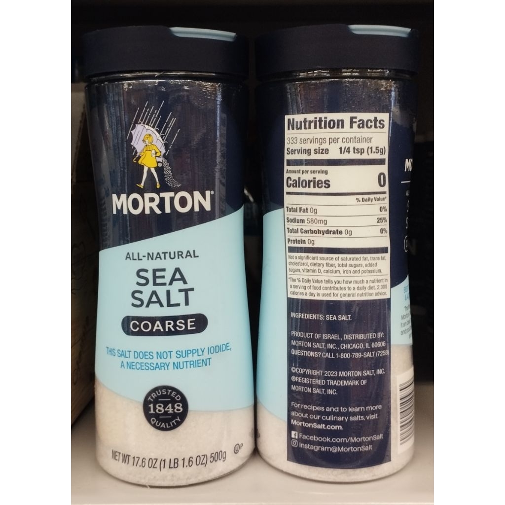 

morton coarse sea salt 500gr