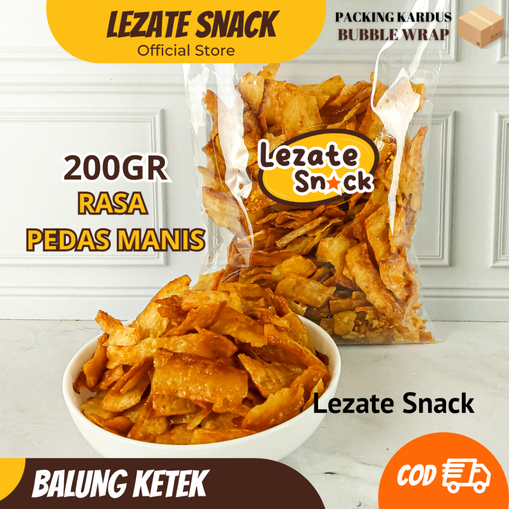 

Balung Kethek Pedas Manis 200GR Premium Super Murah / Kripik Singkong Pedas Manis Keripik Singkong Pedas Manis Lengket Balket