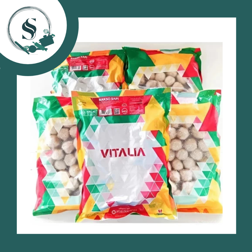 

(SM) VITALIA BAKSO FROZEN 640GR | Frozen Food Bakso Sapi Meatball Pentol