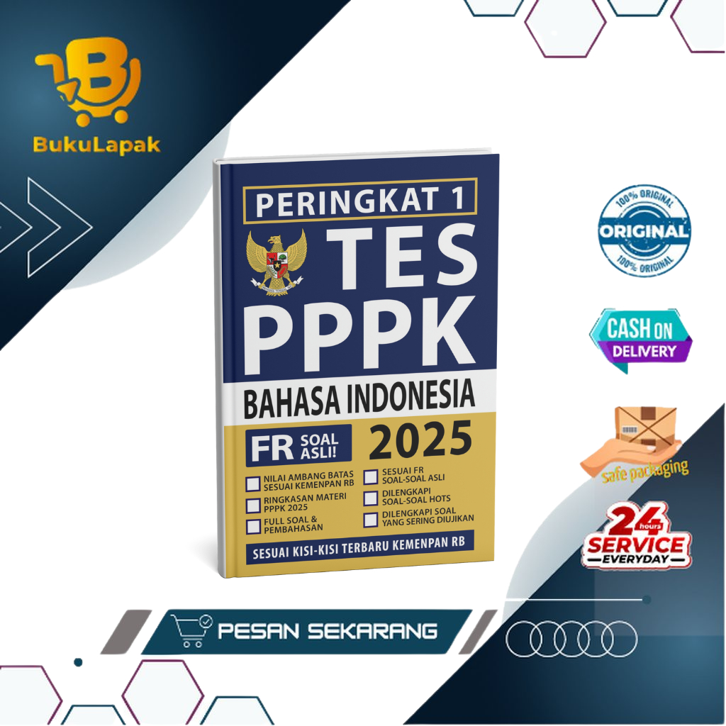 Buku CPNS PPPK - Peringkat 1 PPPK GURU BAHASA INDONESIA 2025 - PPPK Guru 2025