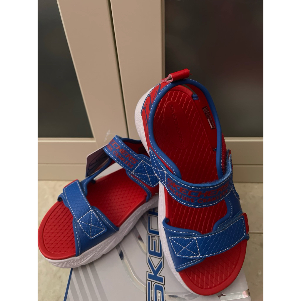 sepatu sandal skechers spiderman kids