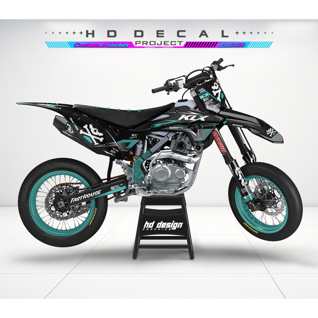 DECAL KLX GORDON PREMIUM GLOSY CUSTOM DESIGN / DECAL KLX GORDON FULL BODY