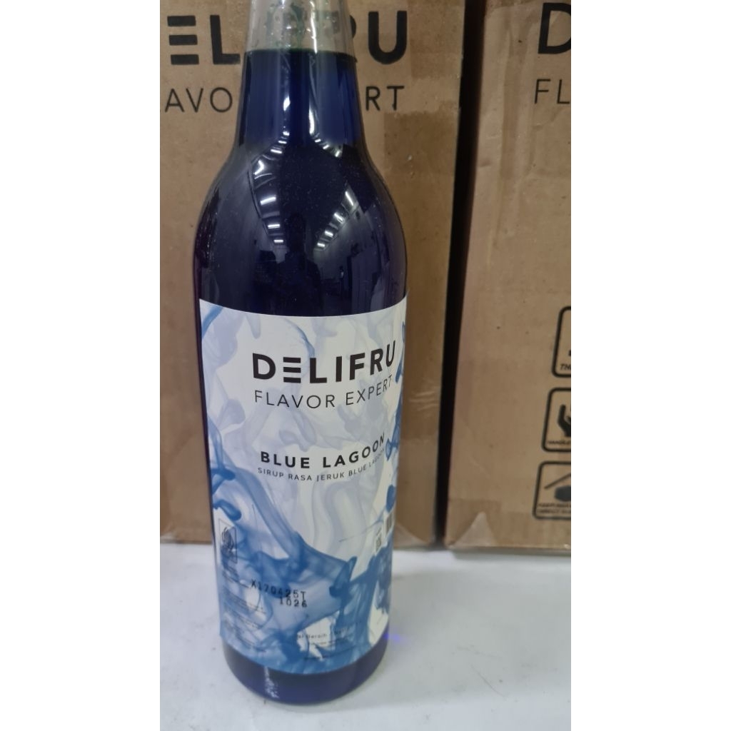 

syrup premium DELIFRU rasa blue lagoon 1liter