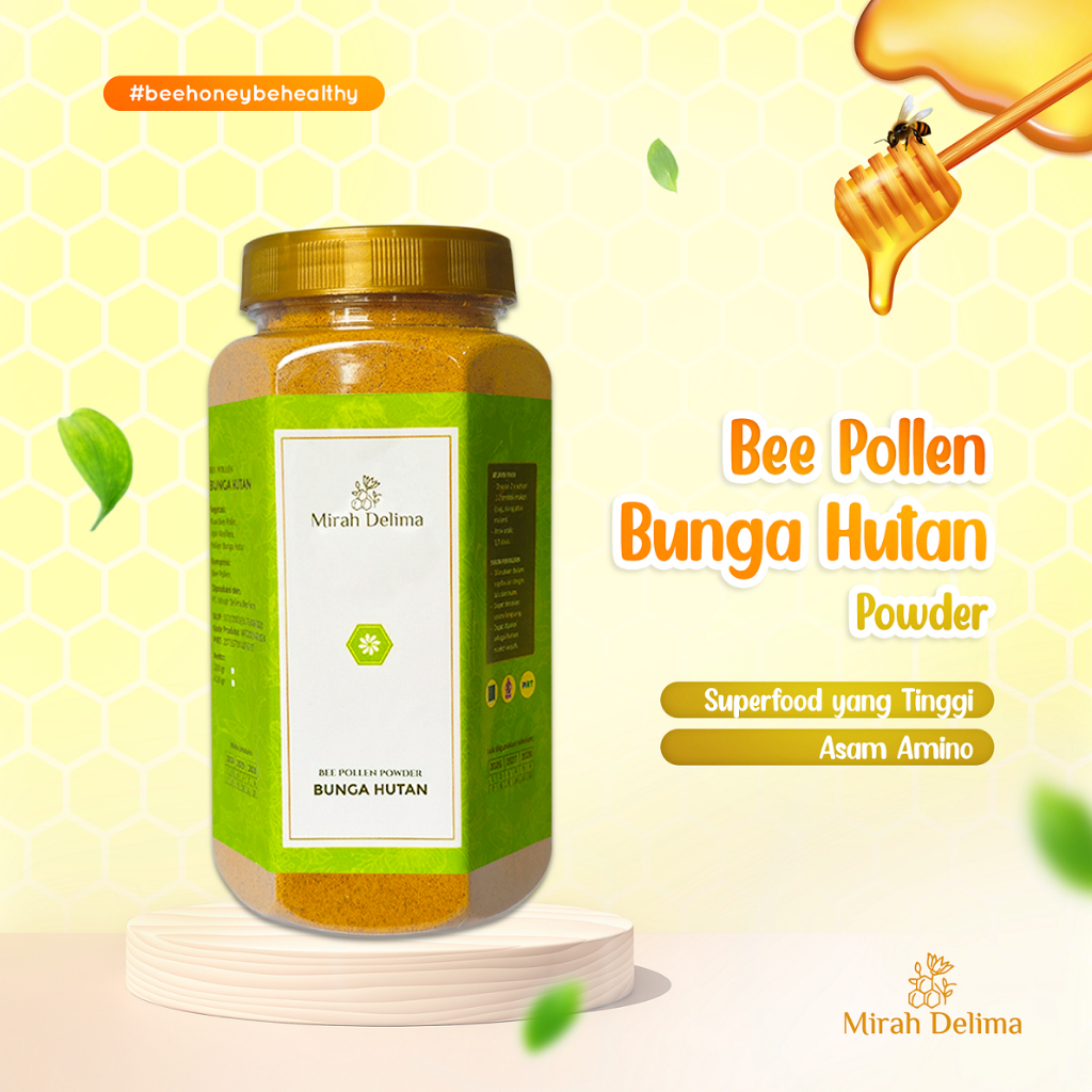 

Tepung Bee Pollen - Bee Pollen Powder - Natures Superfood - Bunga Hutan