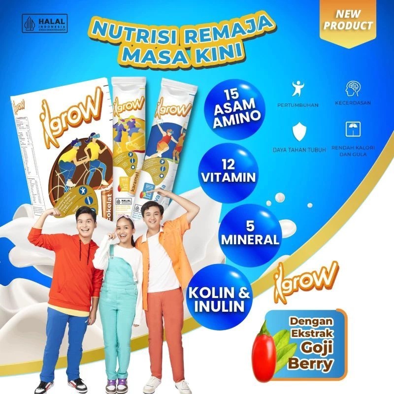 

IGROW SUSU PERTUMBUHAN 235G 1 BOX ISI 5