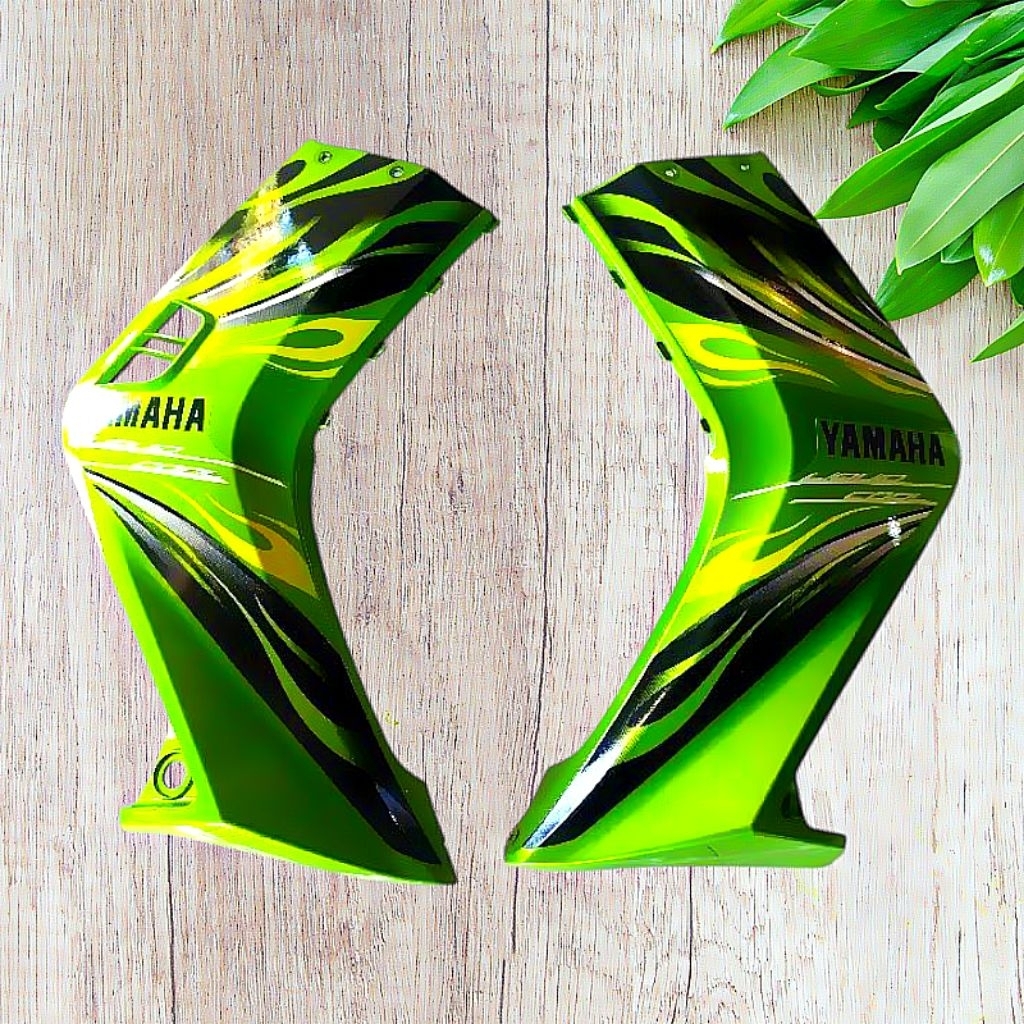 COVER SAYAP DEPAN SAYAP LUAR JUPITER MX LAMA OLD PLUS STRIPING TAHUN 2009 WARNA HIJAU