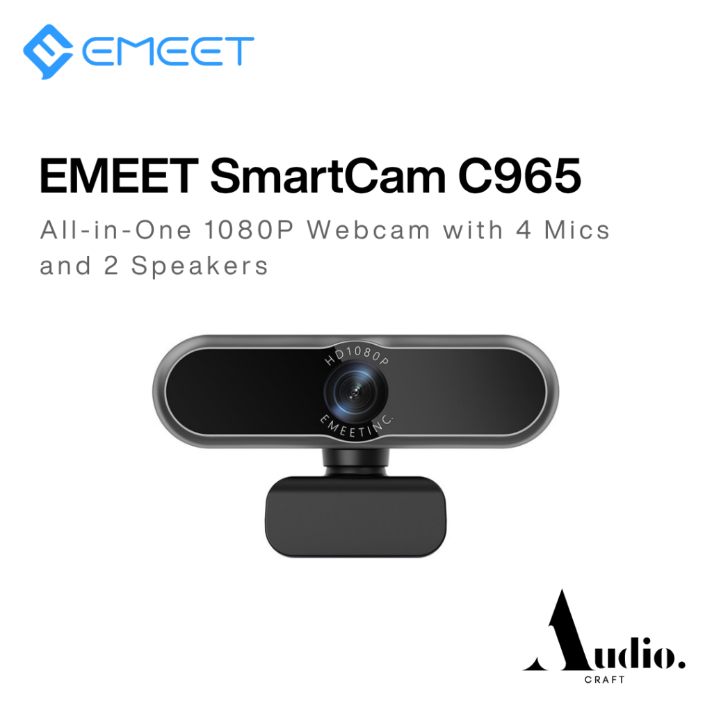 eMeet C965 Autofocus FullHD 1080p Webcam dengan Mikrofon