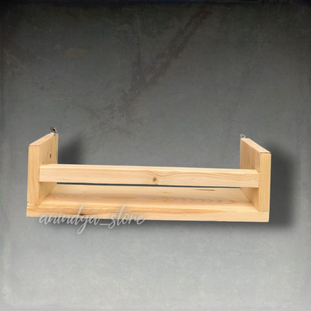 Rak dinding Rak bumbu multifungsi gantungan baju kayu jati belanda